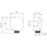 Подключение для душевого шланга LEMARK LM8085С встраиваемое LM8085C